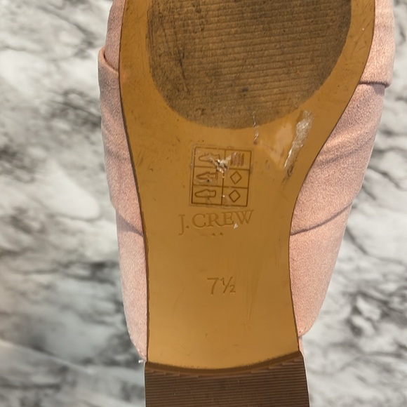 J. CREW LOAFER MULES WITH TWIST SHOES BLUSH COLOR 7.5 - Picture 11 of 15